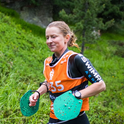 Michelle Nystr m at Swimrun Watch